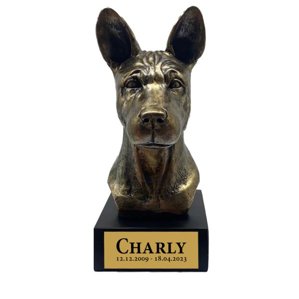 Bronze Hund Statue 17 "Basenji"